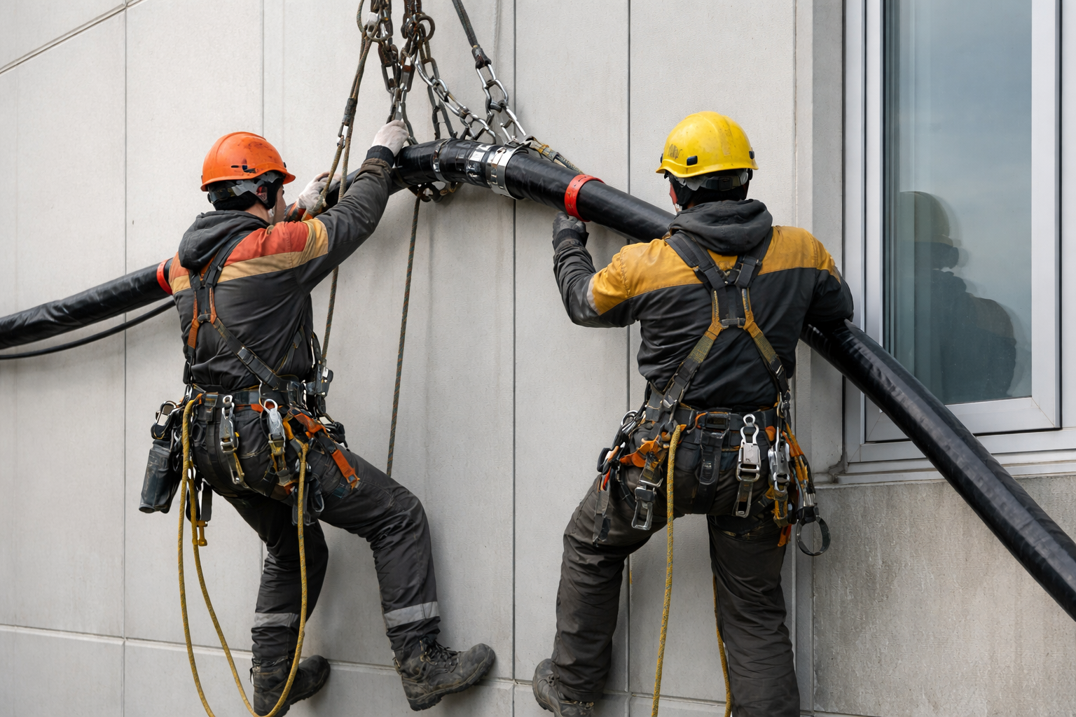 Work photo: Power cable installation